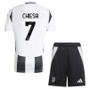 Conjunto (Camiseta+Pantalón Corto) Juventus Chiesa 7 Primera Equipación 2024-25 - Niño